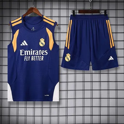 2026/27 Real Madrid Royal Blue Vest Suit S-2XL