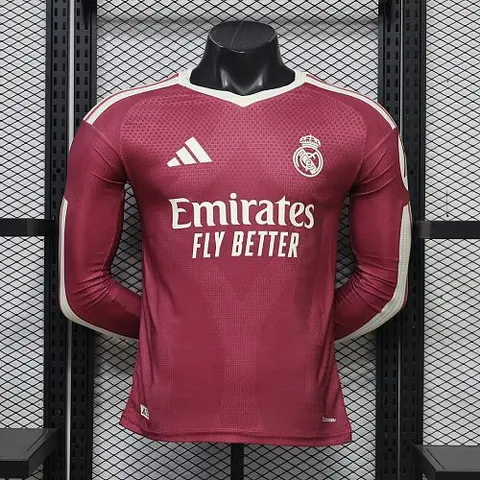 2026/27 Real Madrid Third Away Long Sleeve Player Version Soccer Jersey S-3XL