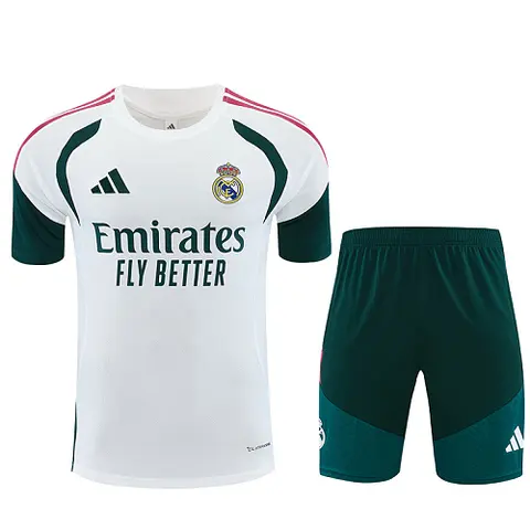 2026/27 Real Madrid White and Green Training Suit S-2XL