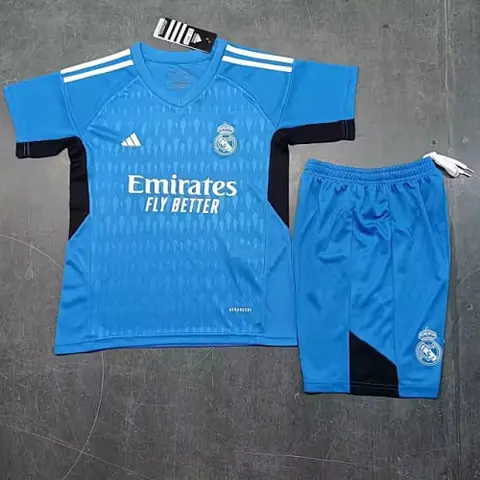 23-24 R MAD blue goalkeeper kid kit