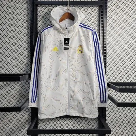 23-24 R MAD white with yellow logo Windbreaker