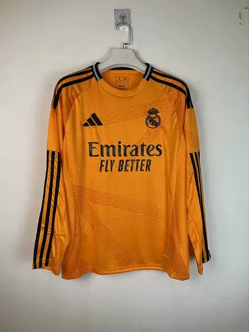 Maillot de football 24-25 R MAD orange — Extérieur · Manches longues