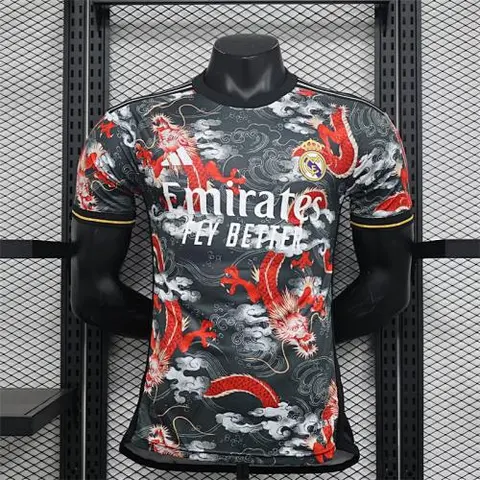 Maillot de football 24-25 R MAD noir dragon — Version joueur