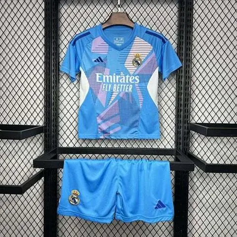 24-25 R MAD blue goalkeeper kid kit