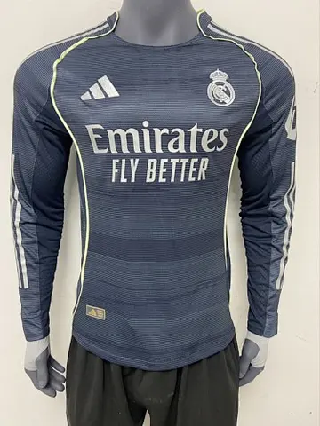 Maillot de football 25-26 R MAD — Extérieur · Version joueur · Manches longues