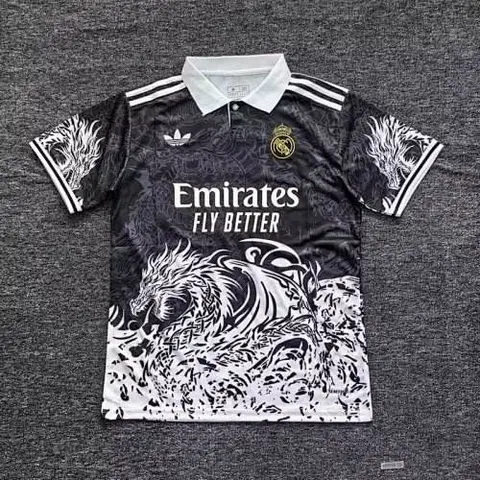25-26 R MAD black and white dragon jersey