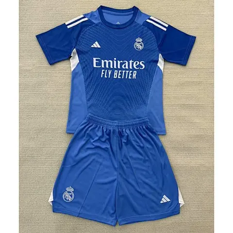 25-26 R MAD blue goalkeeper kid kit