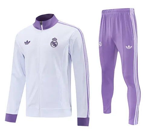 25-26 R MAD whtie and purple jacket suit