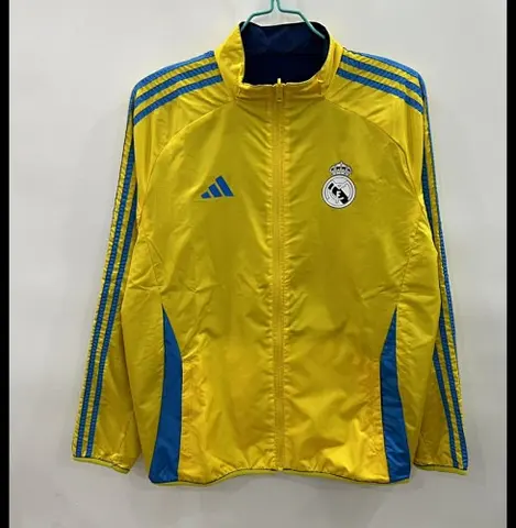 25-26 R MAD yellow and blue reversible windbreaker