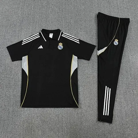 Real Madrid 2025/26 Black POLO Suit