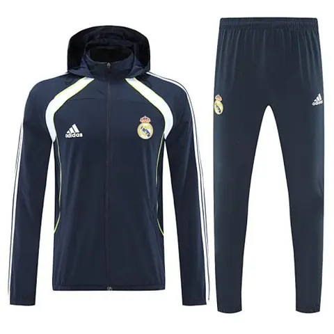 Real Madrid 2025/26 Dark Blue Windbreaker suit S-2XL