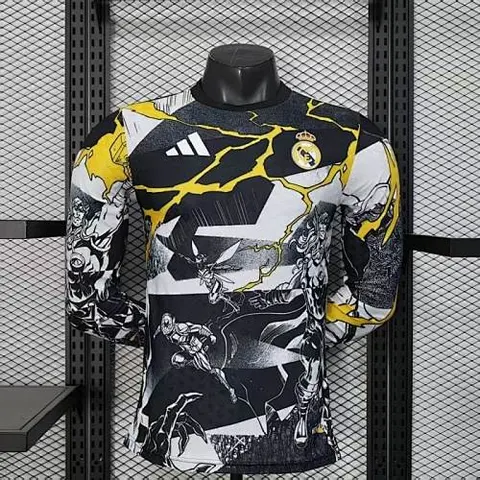 Real Madrid 2025/26 Pre-Match Long Sleeve Player Edition Jersey