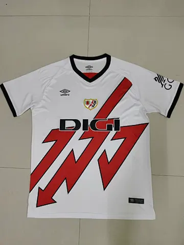24-25 Rayo Vallecano home soccer jersey