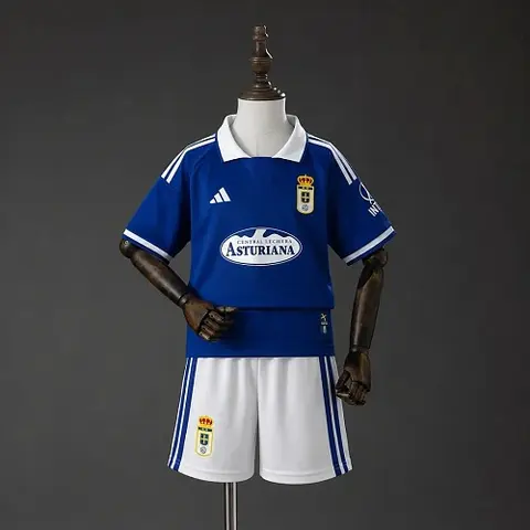 2026/27 Real Oviedo Home Kids Kit Soccer Jersey 16-28