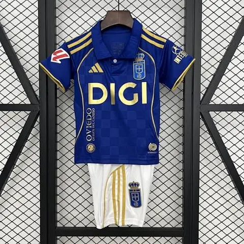 25-26 Real Oviedo home kid kit