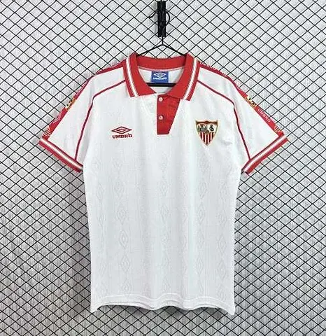 1998/00 Sevilla Home White Retro Soccer Jersey Size S-2XL