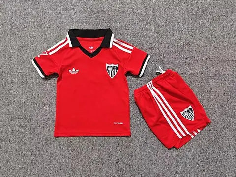 2026/27 Sevilla FC Away Kids Kit Soccer Jersey Size 16-28