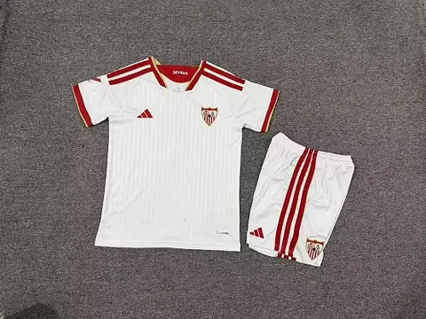 2026/27 Sevilla FC Home Kids Kit Soccer Jersey Size 16-28