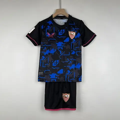 23-24 Sevilla Third away kid kit size 16 -28