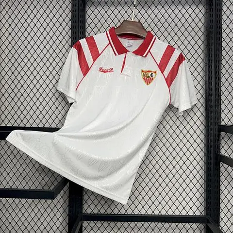 92-93 Sevilla home retro soccer jersey