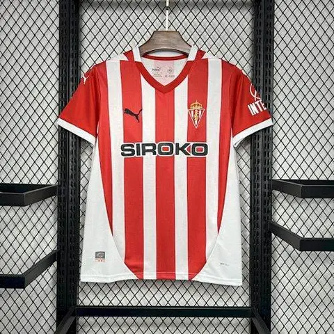 24-25 Sporting de Gijon home soccer jersey