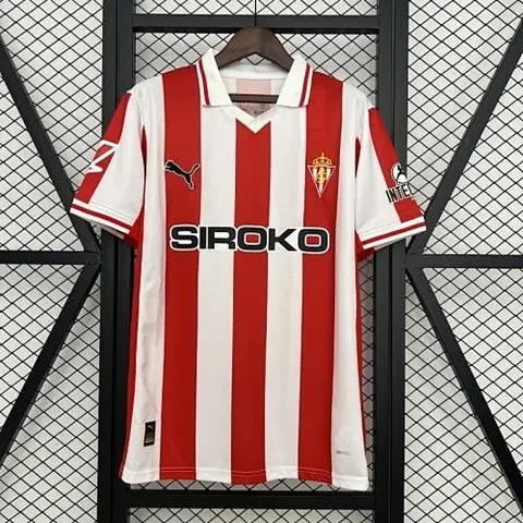 25-26 Sporting Gijon Home Soccer Jersey