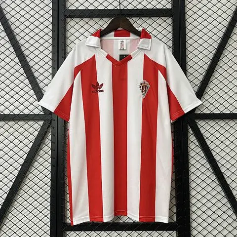 84-85 Sporting Gijon home retro jersey