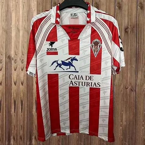 Retro Sporting de Gijon 1995/96 home Retro soccer jerseys