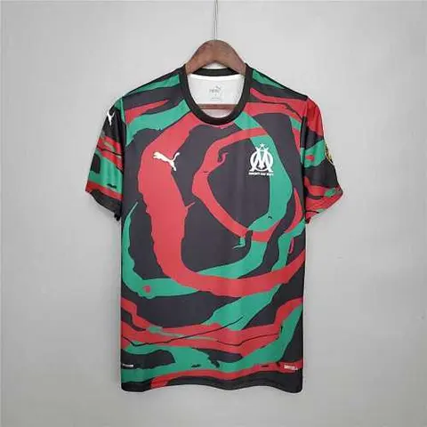21-22 Olympique Marseille OM Africa Special Edition red black green