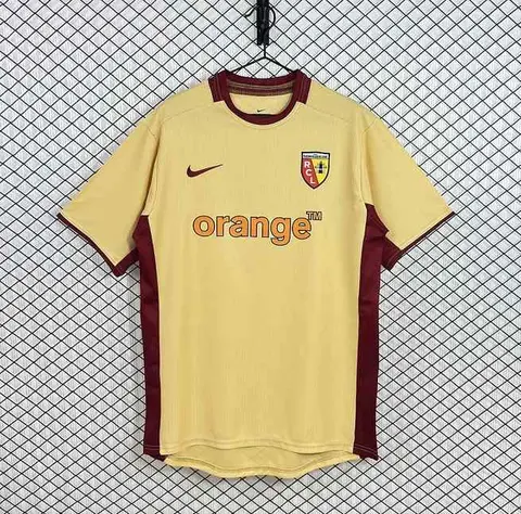 2002/03 RC Lens Light Yellow Home Retro Soccer Jersey S-XXL