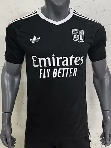 24-25 Lyon black goalkeeper jersey