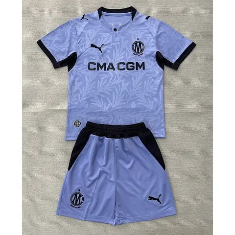 2026/27 Olympique Marseille Third Away Kids Kit Soccer Jersey 16-28