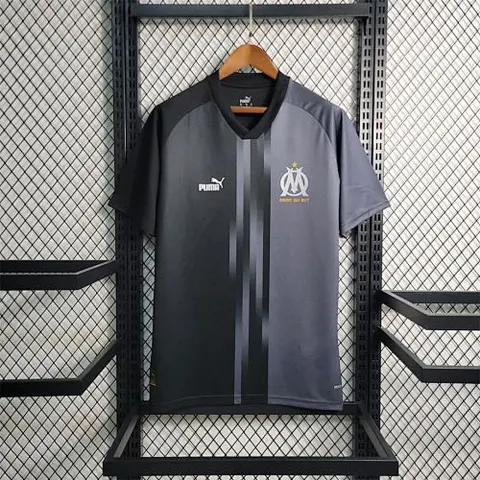 23-24 Marseille black and gray Training Suit