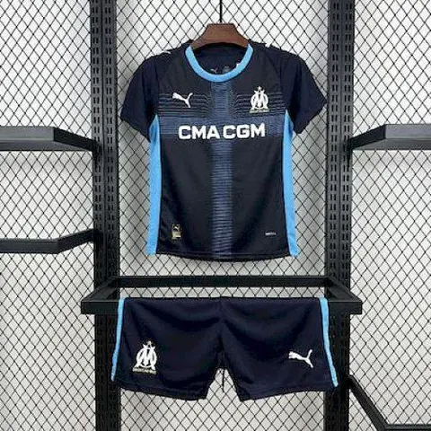 25-26 Olympique Marseille Away Kids Kit