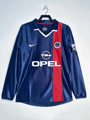 01-02 PSG home long sleeve retro jersey