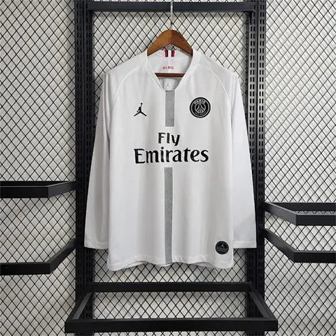 18-19 PSG White Champions League Long sleeves