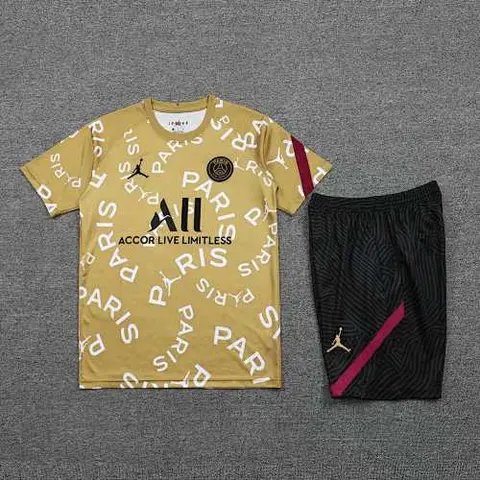 20-21 PSG Jordan gold training suit