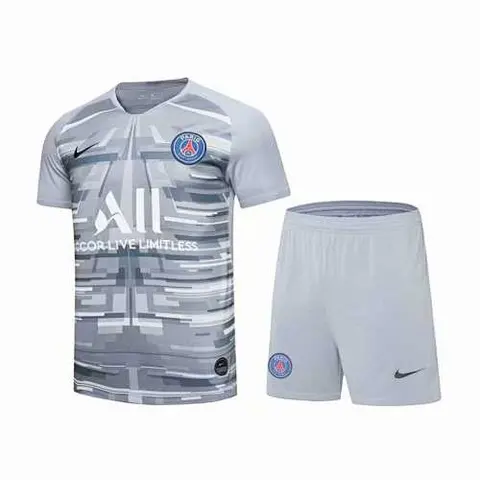 20-21 PSG gray short sleeve goalkeeper