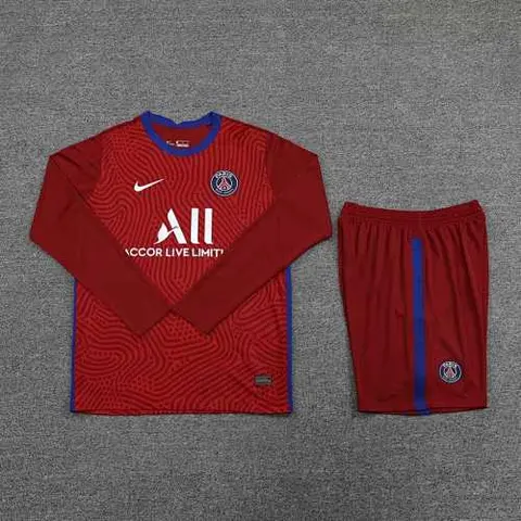 20-21 PSG red long sleeve goalkeeper