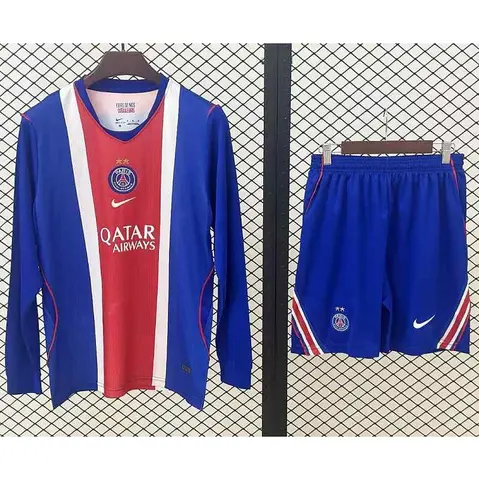 2026/27 PSG Blue Home Long Sleeve Adult Soccer Jersey Suit S-2XL
