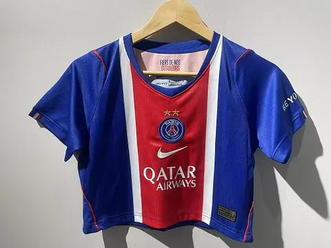 2026/27 PSG Home Women's Crop Top Soccer Jersey Size S-2XL