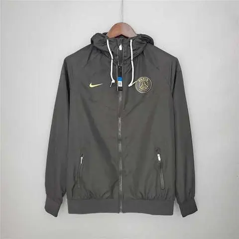 21-22 PSG Black Windbreaker