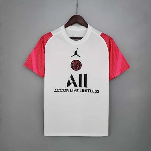 21-22 PSG Jordan training suit white and pink
