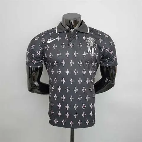 21-22 PSG black pattern POLO