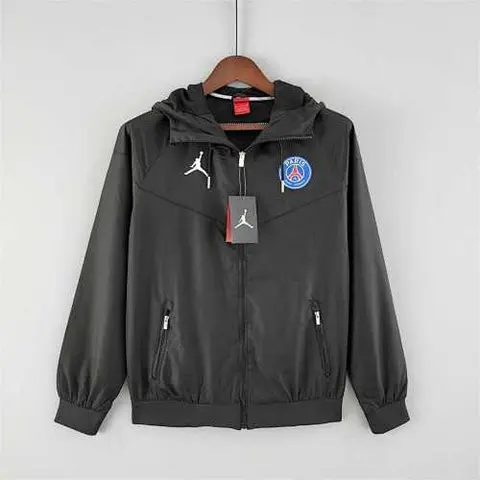 22-23 PSG black windbreaker