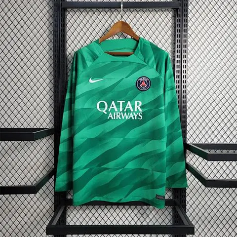 23-24 PSG Green Goalkeeper Long Sleeves