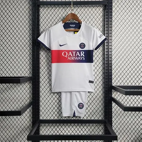23-24 PSG away kids kit