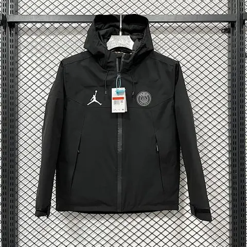 24-25 PSG Black Cotton Jacket