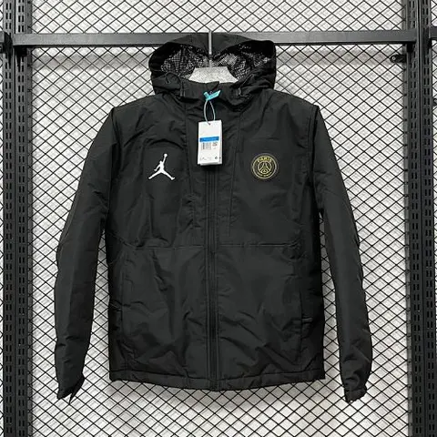 24-25 PSG Black Cotton Jacket