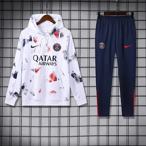 24-25 PSG white hoodie suit